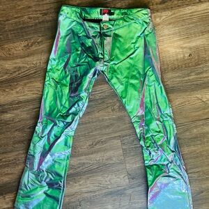 TRIPP NYC Foil Exotic Dancer Punk Rave Pants Medium